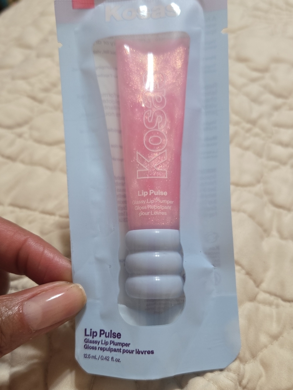 Kosas Lip Pulse Glassy Lip Plumper – Shimmery Pink